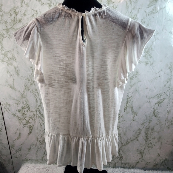 LUCKY BRAND Adorable Embroidered Flowy Top - Picture 6 of 10
